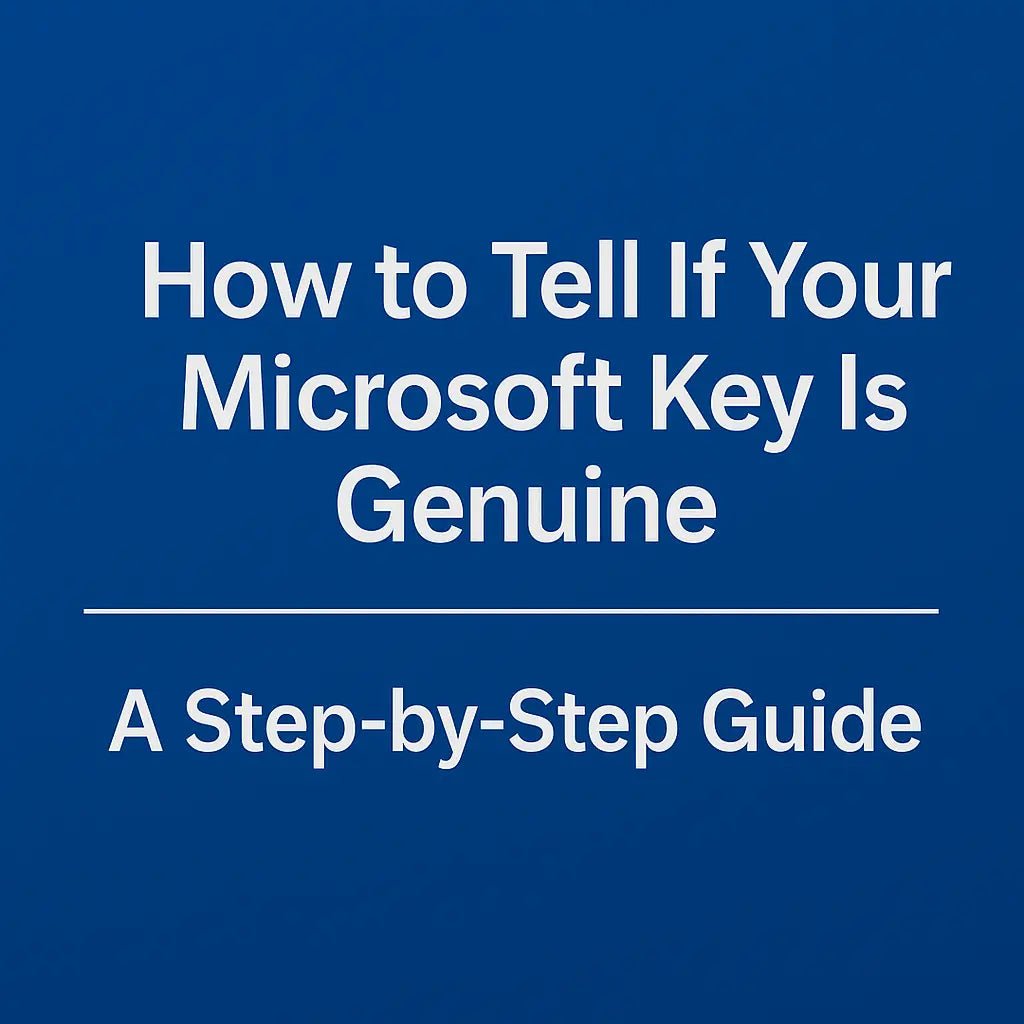Tell Key How to Tell If Your Microsoft Key Is Genuine & Not a Scam | LicenGold