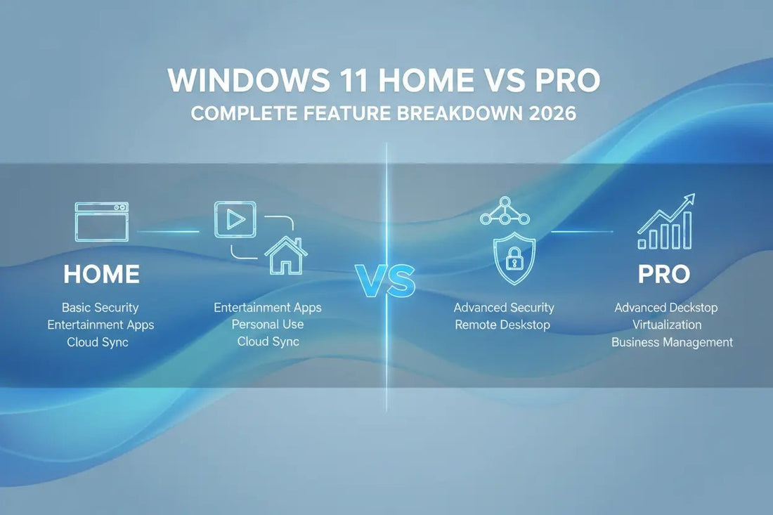 Windows 11 Home vs Pro: Complete Feature Breakdown 2026 - LicenGold