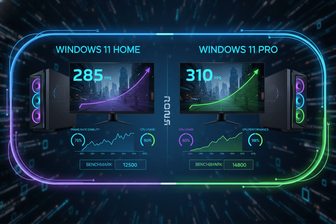 Windows 11 Home vs Pro: Gaming Performance Benchmark 2025 - LicenGold
