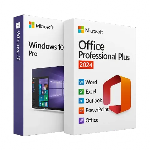 Bundle: Windows 10 Professional + Office 2024 Professional Plus | Retail Keys – Instant Delivery LicenGold